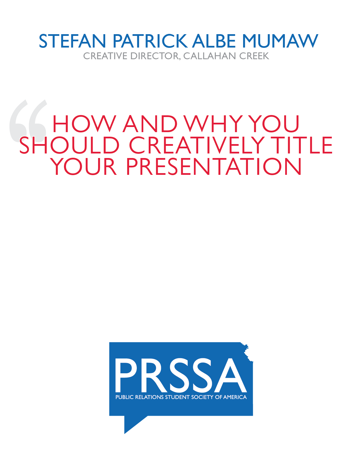 PRSSA Branding and Promotion